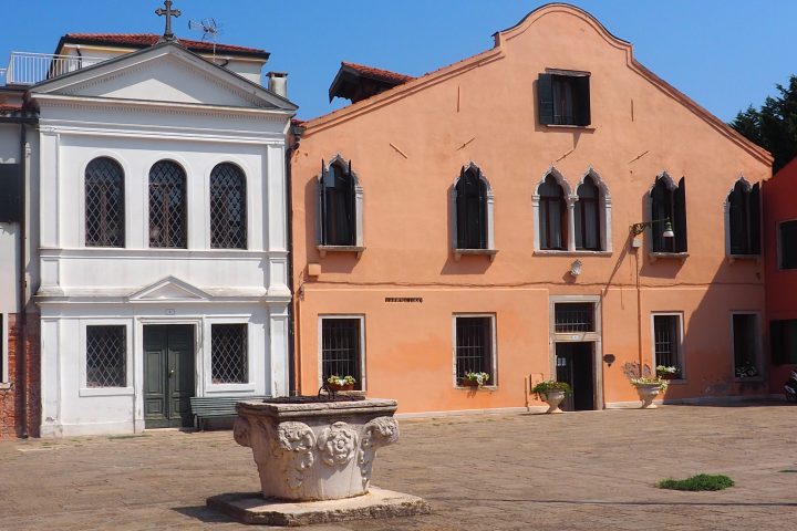 scorcio della piazza principale di Malamocco